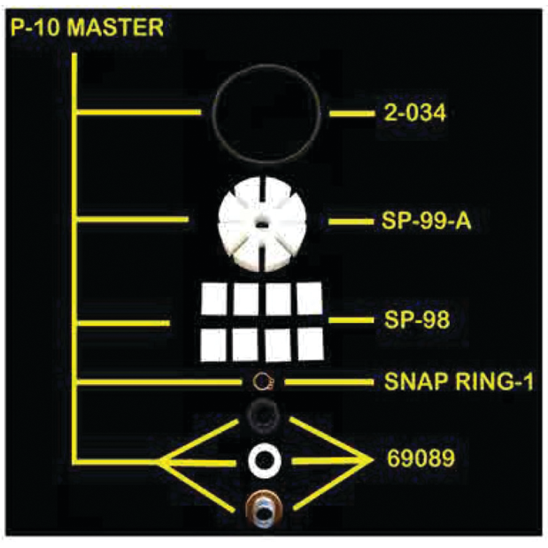 P-10 MASTER Pump Service Repair Kit
