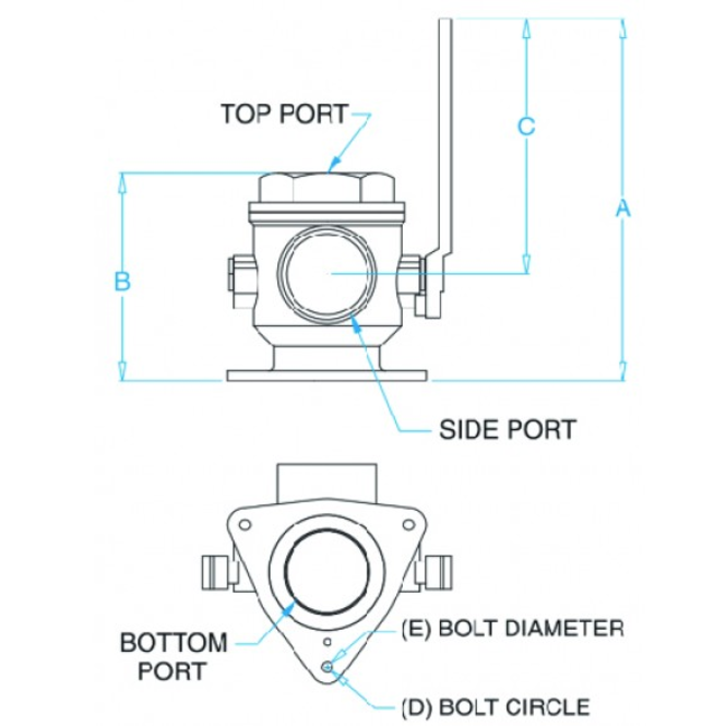 sbv of Groco SBV Series Bronze Raw Water Safety Seacocks