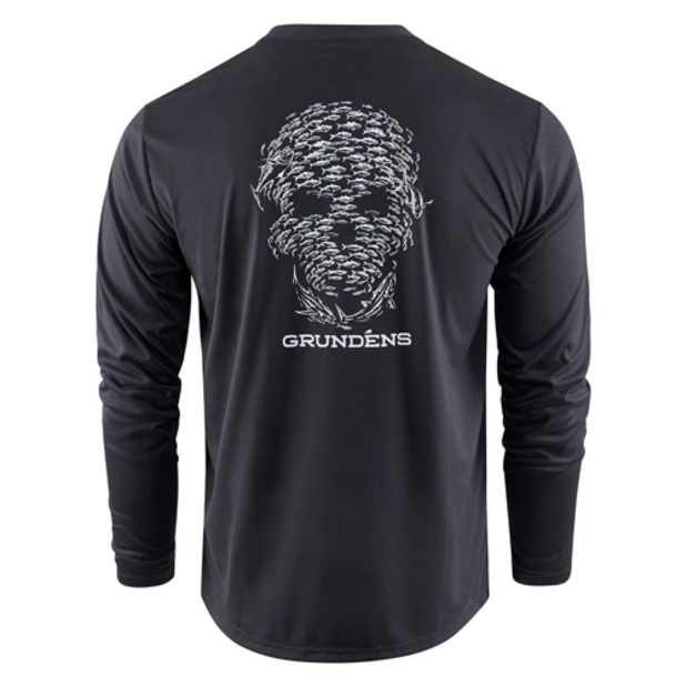 50496-001 of Grundens Bait Ball LS Tech Tee