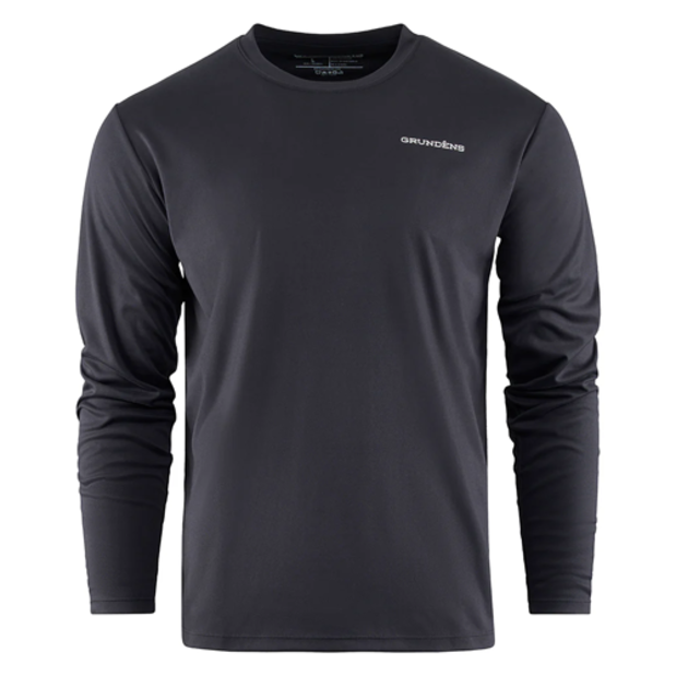 front of Grundens Bait Ball LS Tech Tee