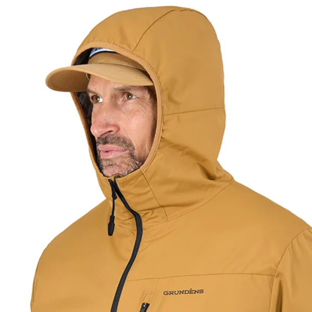 hood of Grundens Turbulence Hybrid Hoodie