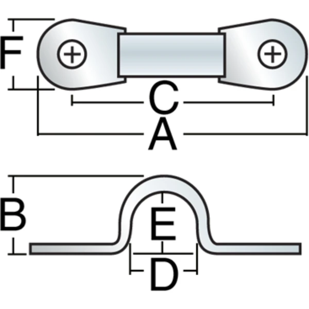 diagram of Harken 281 Eyestrap