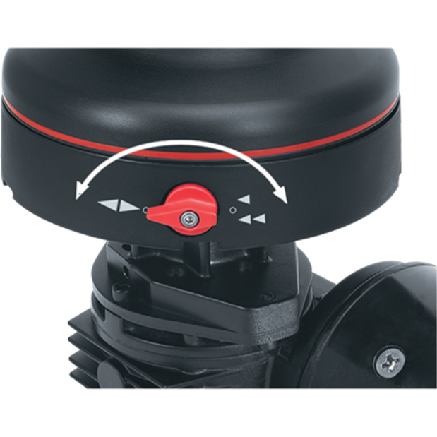 40 Electric Self-Tailing Rewind Radial Winch - Reverse Speed, Bronze