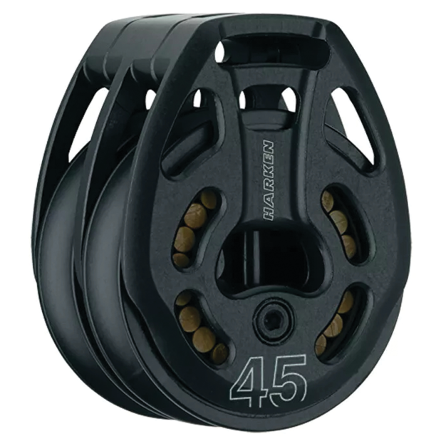 45 mm Aluminum Black Magic Double Loop Block