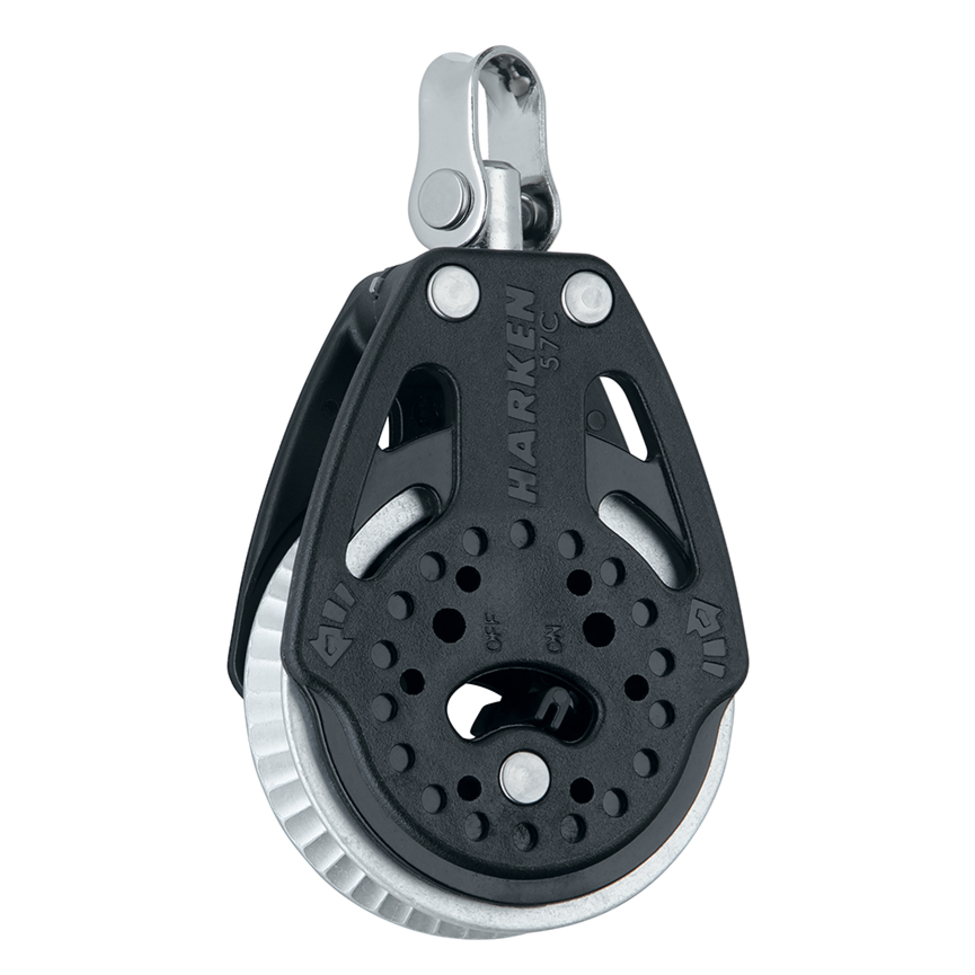 Harken 57mm Silver Ratchet Power3 Block - Shackle