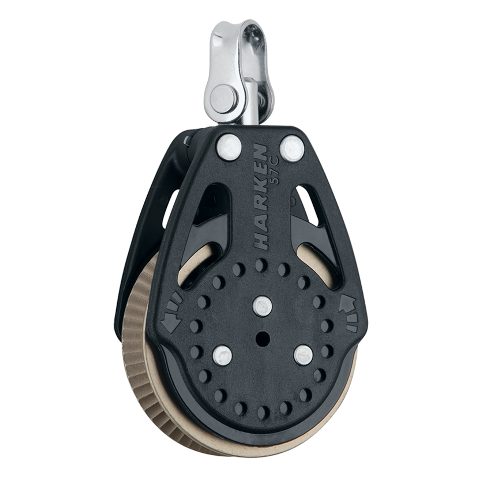 Harken 57mm Titanium 1.5X Ratchamatic Power3 Block - Swivel, Shackle