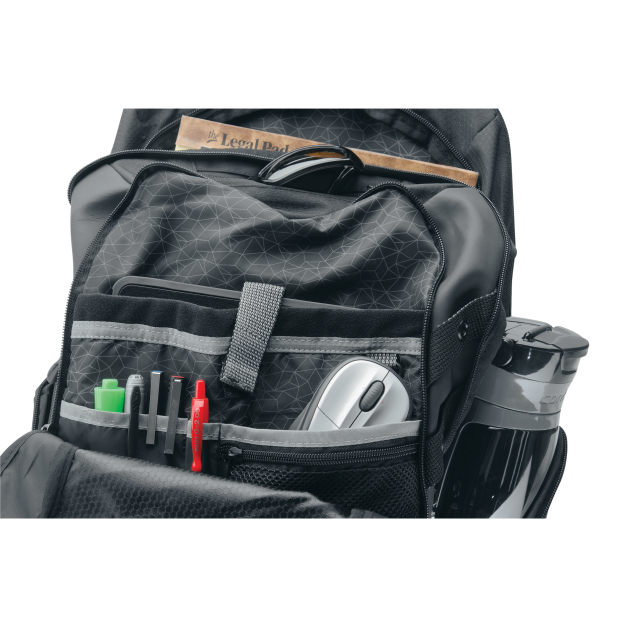 inside pockets of Harken Laptop Back Pack