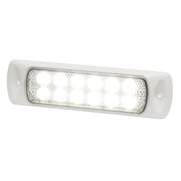 Hella 200 Lumen Sea Hawk LED Spread Light, White Housing