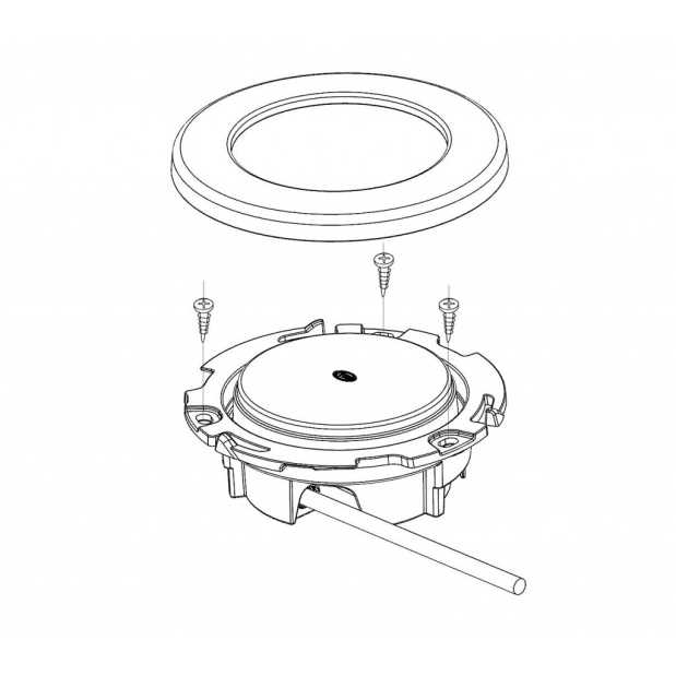 3-3/4" Warm White EuroLED 95 LED Recessed Down Light - White Bezel, Clip