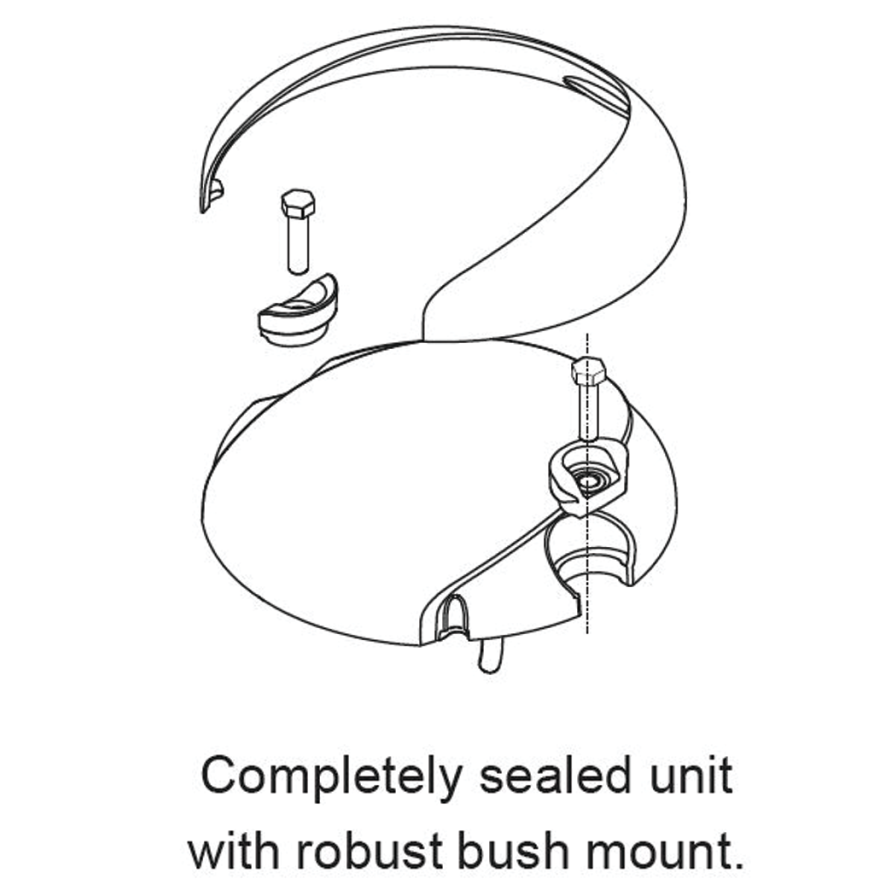 Assembly of Hella 5" EuroLED 130 Touch Dome Light - White Shroud