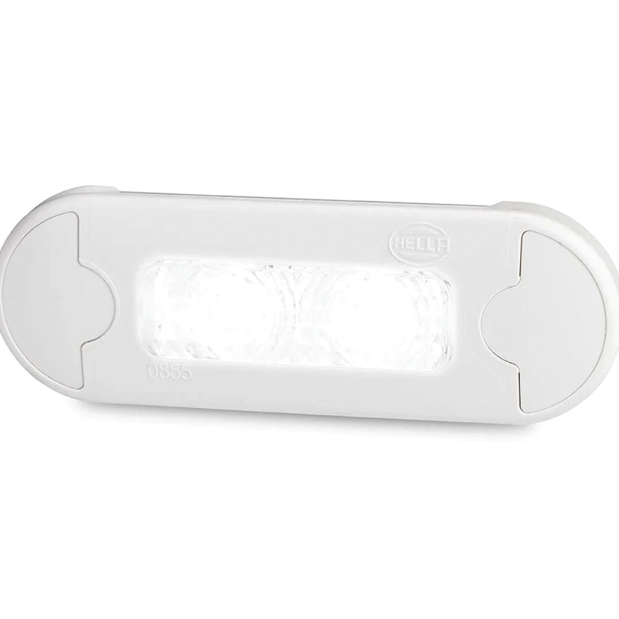 9510 LED Wide Courtesy Light - White, Clear Lens