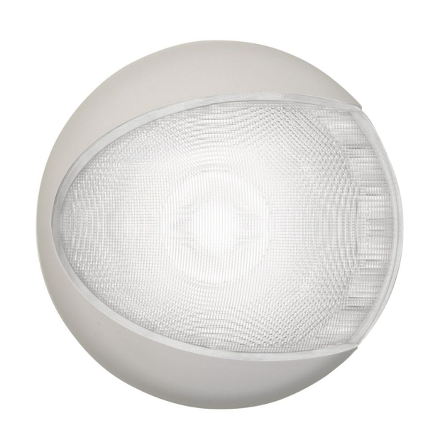 Hella 5" EuroLED 130 Surface Mount LED Dome Light - Cool White with White Shroud