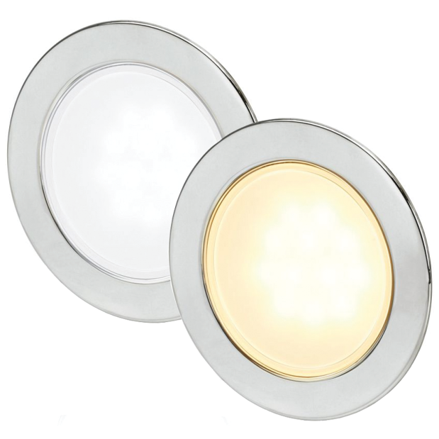EuroLED 95 3-3/4" Down Light - White, Stainless Trim