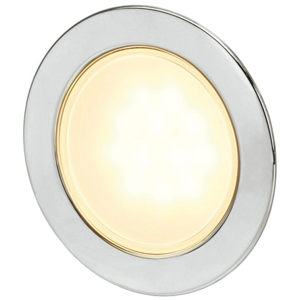 EuroLED 95 3-3/4" Down Light - White, Stainless Trim