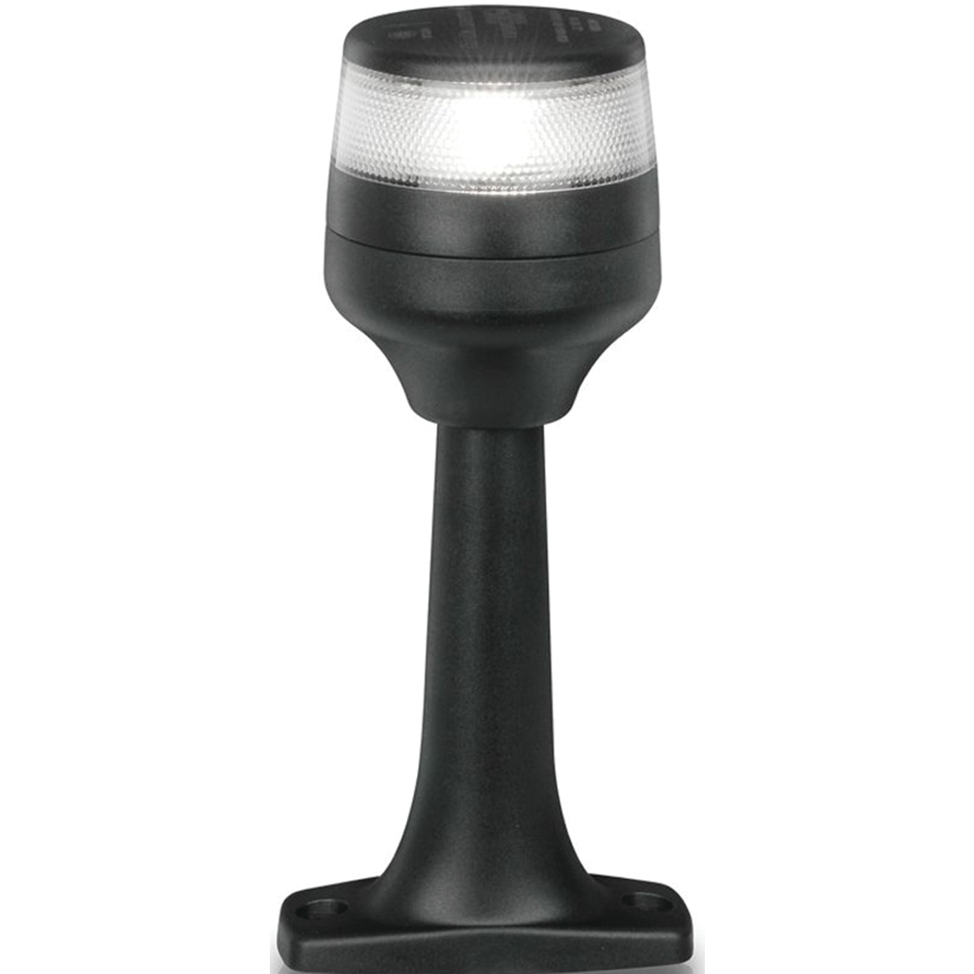NaviLED 360 Compact All Round Pole Navigation Lamp - 6", White Lens, Black Base