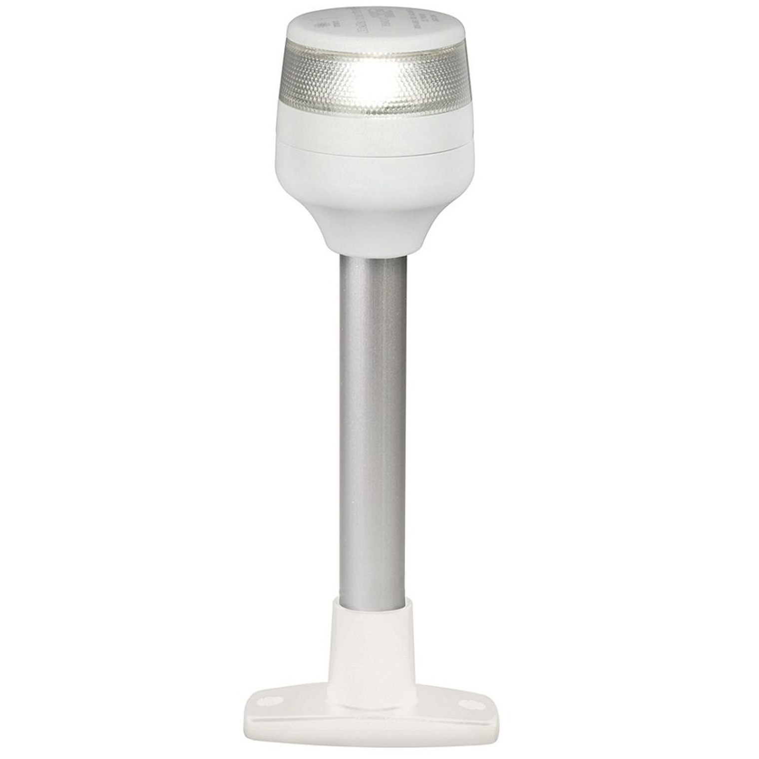 NaviLED 360 Compact All Round Pole Navigation Lamp - 8", White Lens, White Base