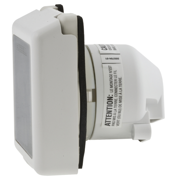 50 Amp 125/250V Square Plastic Shore Power Inlet