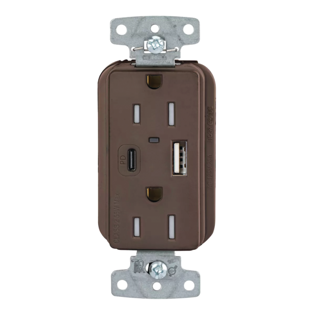 USB Charger Duplex Receptacles Type-C and Type A-C