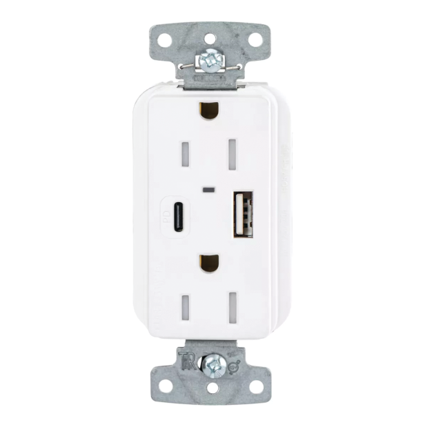 USB Charger Duplex Receptacles Type-C and Type A-C