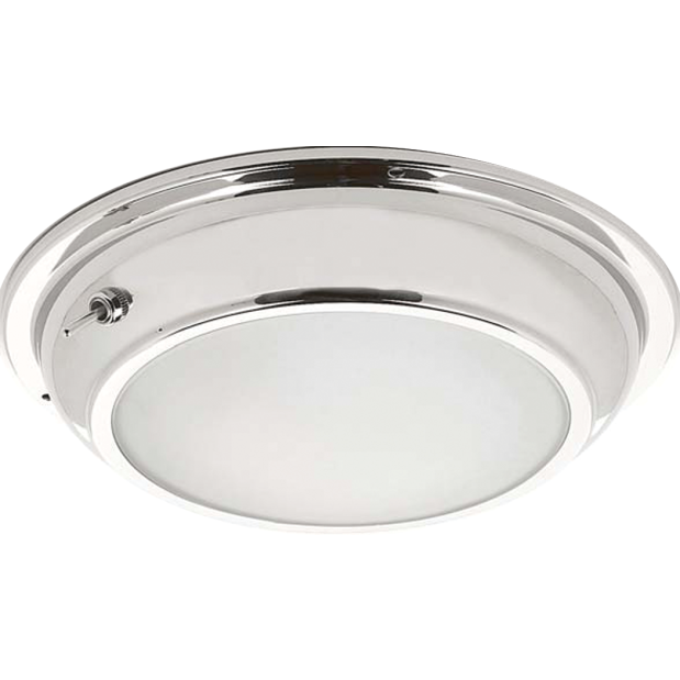 6-1/2" Gibraltar Bi-Color LED Dome Light w/ 3-Way Switch - Warm White / Red