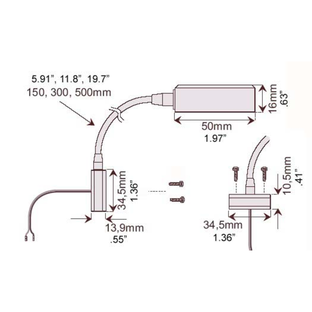 IMTRA 20" F4 White / Red TouchLED Chart Light