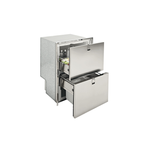 Isotherm INOX Light 160, Drawer Refrigerator with Drawers Open