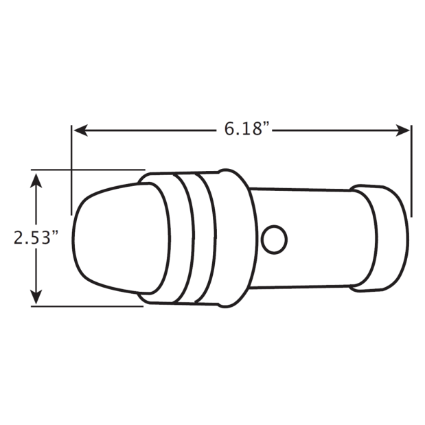 Dimensions of Innovative Lighting Incandescent Battery Operated Bi-Color Navigation Light