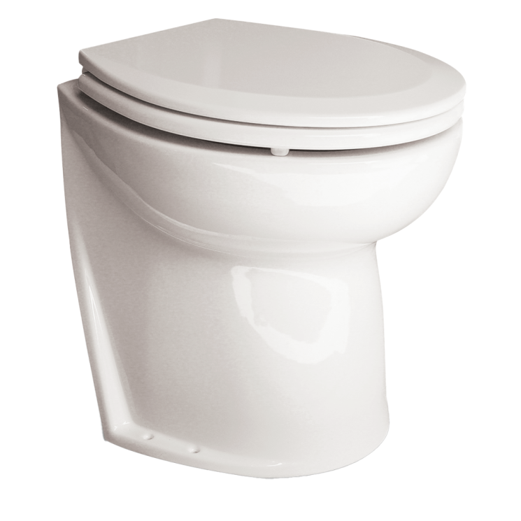 Deluxe Flush Electric Toilet - 17", Angled Back, Soft Close Lid