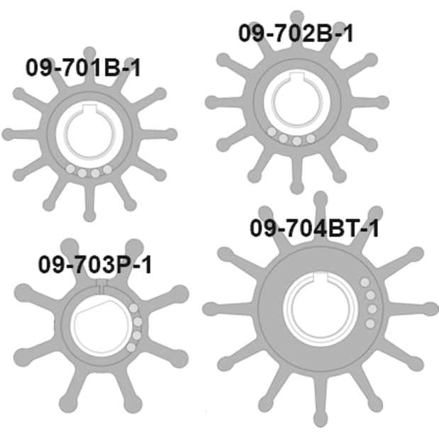 Impeller Replacement Kits - Sherwood / Mercruiser / Jabsco