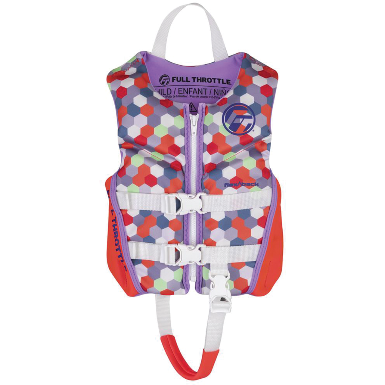 Child Rapid-Dry Flex-Back Life Jacket - Pink