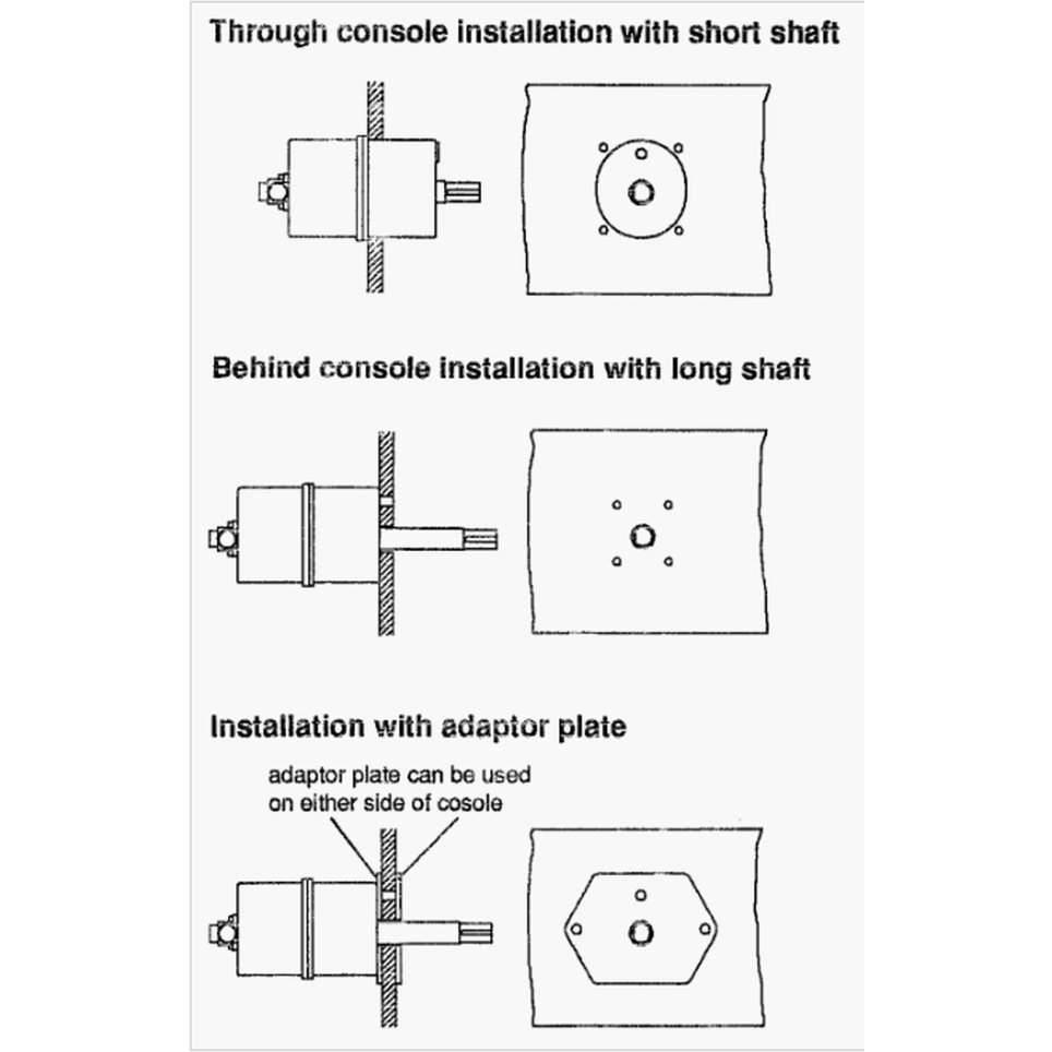 Helm Pump Mounting Options of Kobelt 7004 Fixed Displacement Hydraulic Steering Helm Pump - 3.4 cu in /Turn
