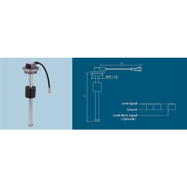 diagram of KUS Americas S3U - BSP Thread Fuel / Water Tank Sender - American Standard Signal Output