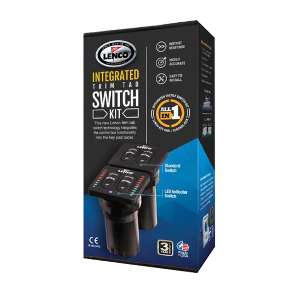 Packaging of Lenco Marine LED Integrated Switch Kit