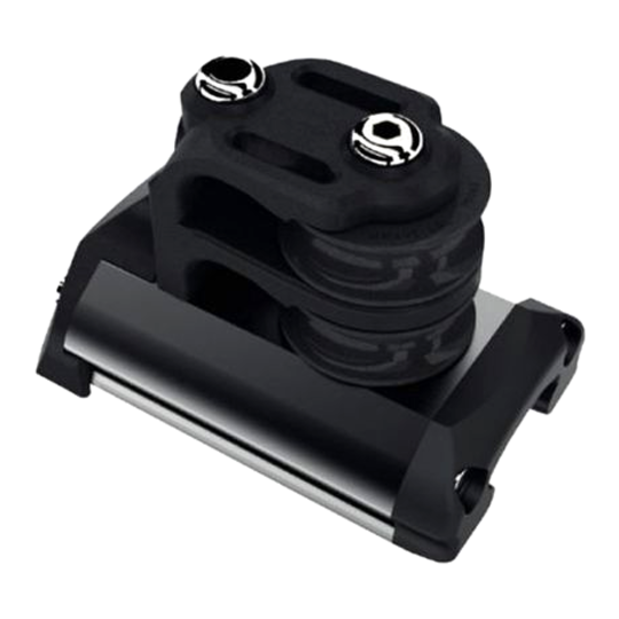 29471032bk of Lewmar Size 1 End Stop with Double Control Line Sheaves