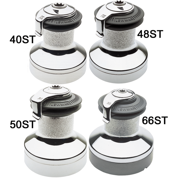 Two Speed Chrome Self-Tailing Winches - with Gray Jaws