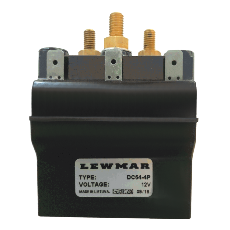 Front View of Lewmar Windlass Dual Direction Compact Sealed Contactor / Solenoids