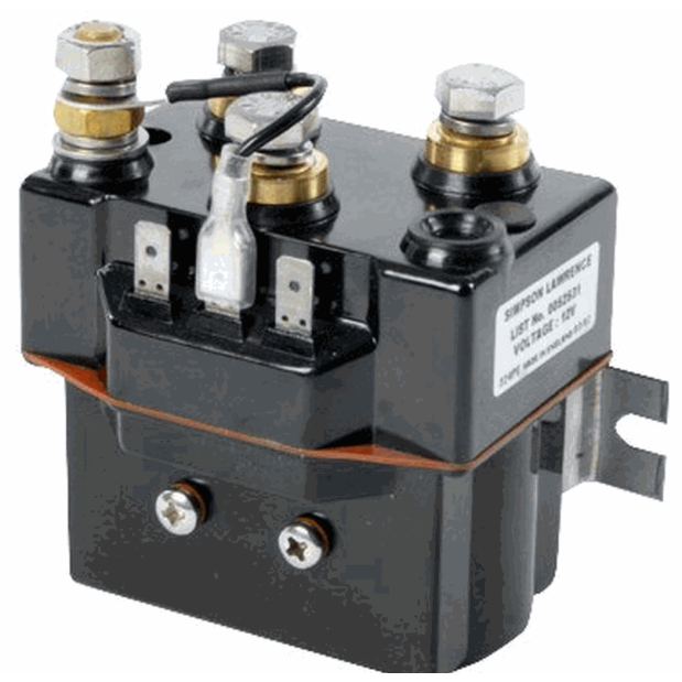 Top View of Lewmar Windlass Dual Direction Sealed Contactor / Solenoids