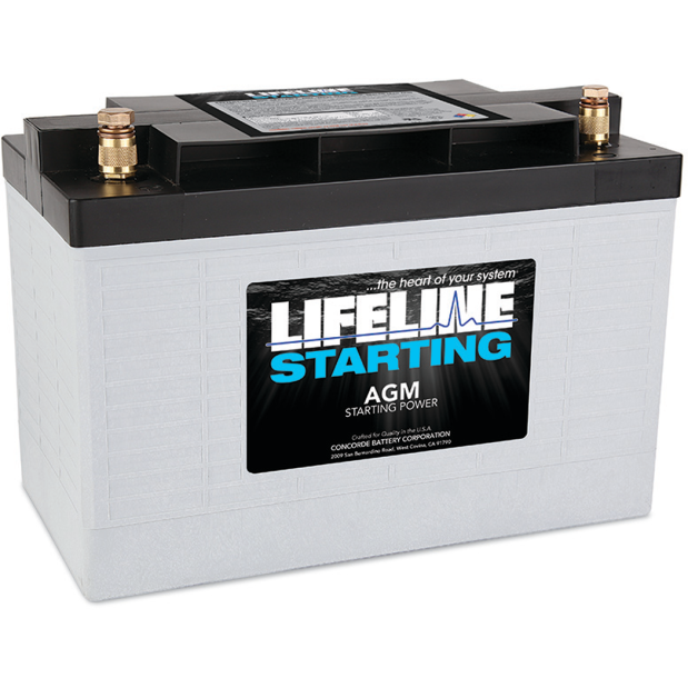 main view of Lifeline 12V Group 31 AGM Starting Battery - 105 Ah