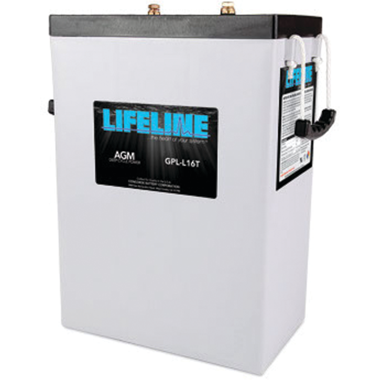 main view of Lifeline 6V Group L16 AGM Deep Cycle Battery - 400 Ah