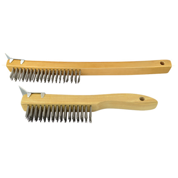 Wire Brush Stationless Steel Wire with Scraper