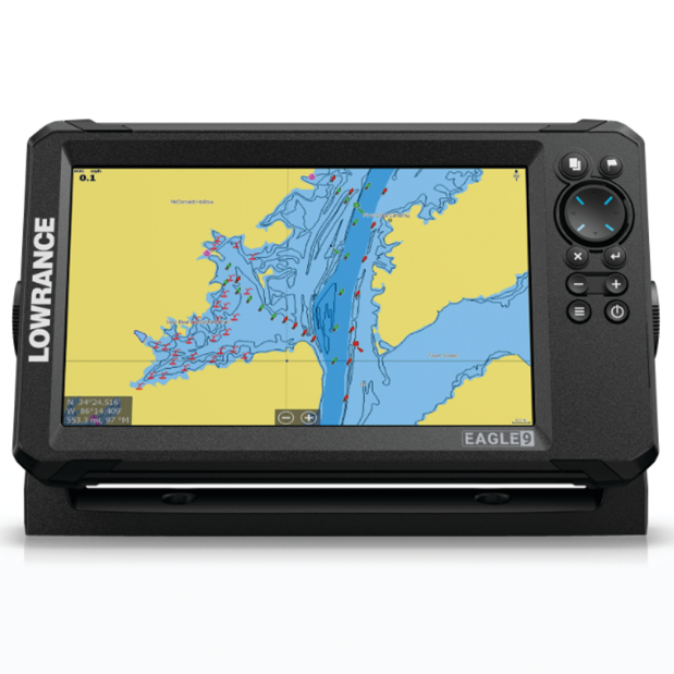 Eagle Eye 9 with Live Sonar & C-MAP US Inland Charts