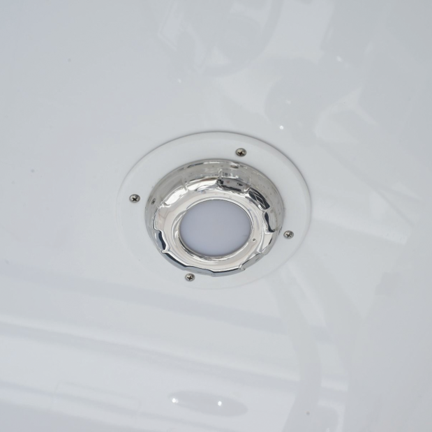 4" Aurora Surface Mount LED Dome Light - Stainless Steel Bezel