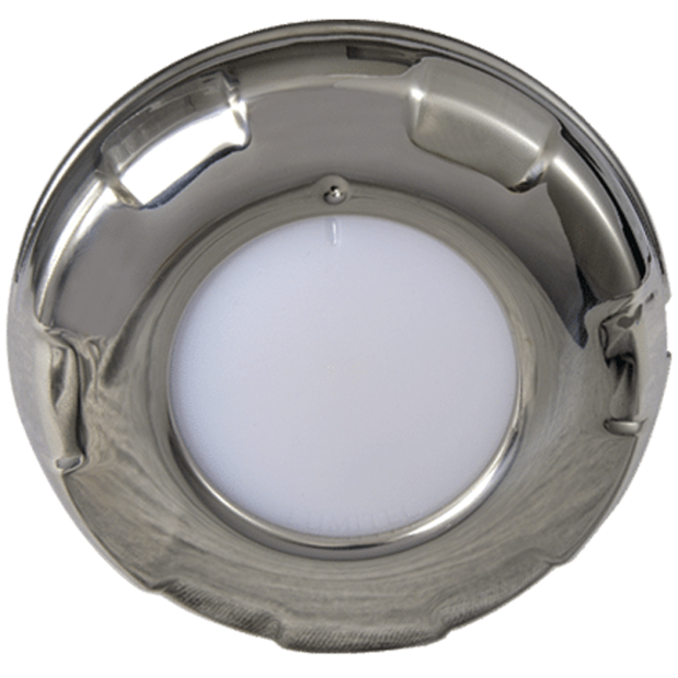 4" Aurora Surface Mount LED Dome Light - Stainless Steel Bezel
