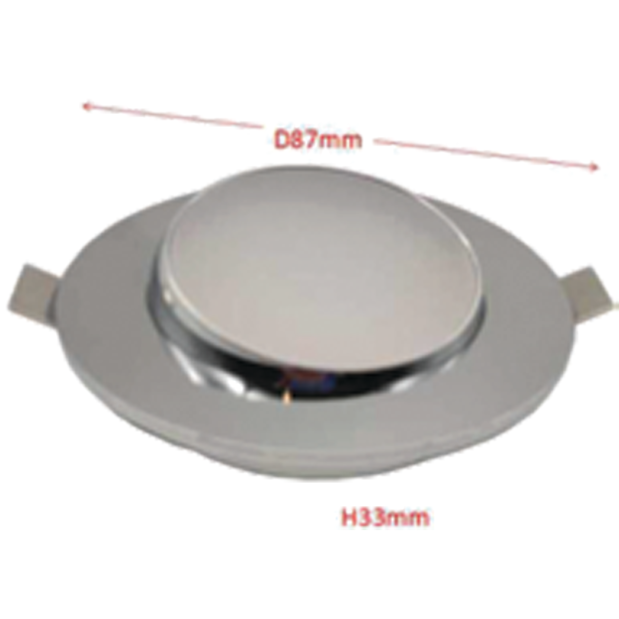 Swivel Recessed 3.4" LED w/Polished Chrome Trim