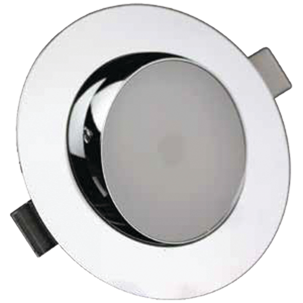 Swivel Recessed 3.4" LED w/Polished Chrome Trim