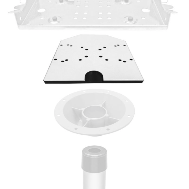 blow apart of Magma Universal Pedestal Adaptor