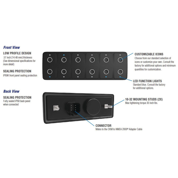 CKM12 12-Button Customizable Keypad
