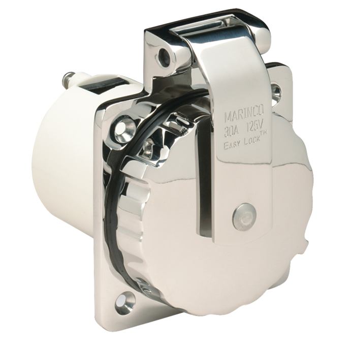 303sselb of Marinco Marinco 303SSELB - 30A Easy Lock Shore Power Inlet