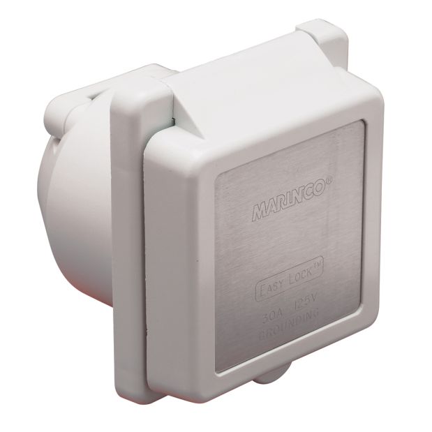 Standard Plastic 30 Amp 125V Easy-Lock&trade; Shore Power Inlet