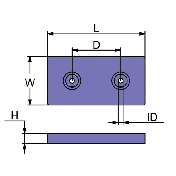 dimension of Martyr Hull Anodes CMZ01BS